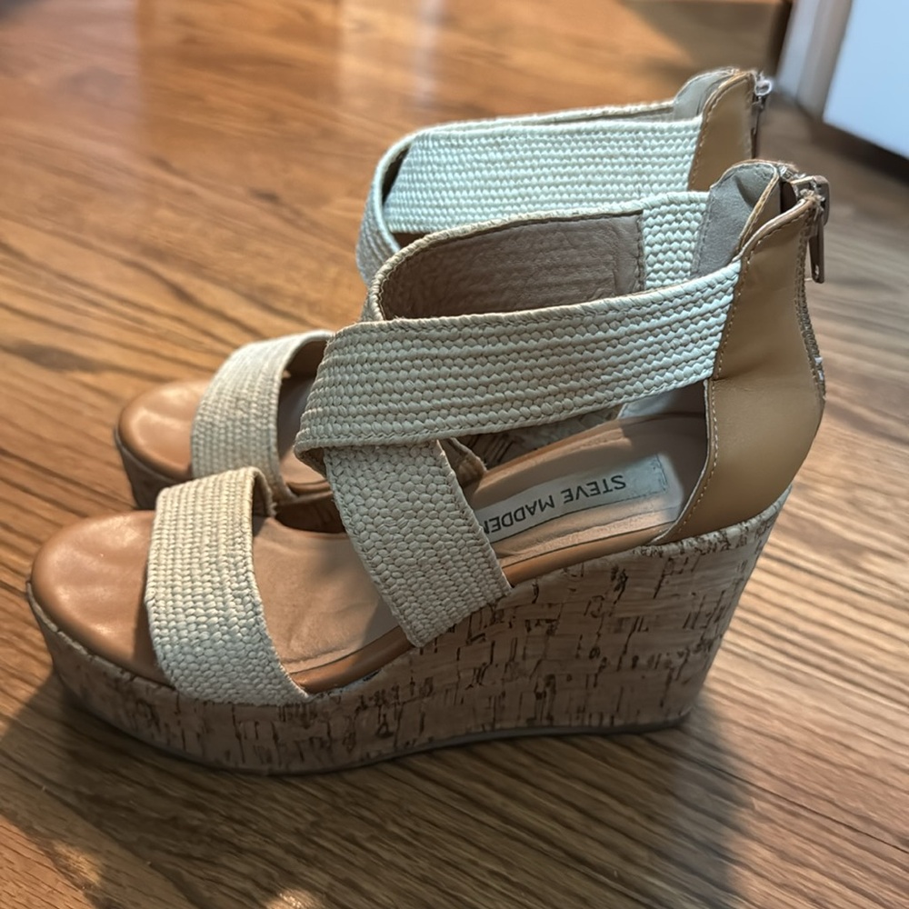 Steve Madden Elwyn Cork Wedges